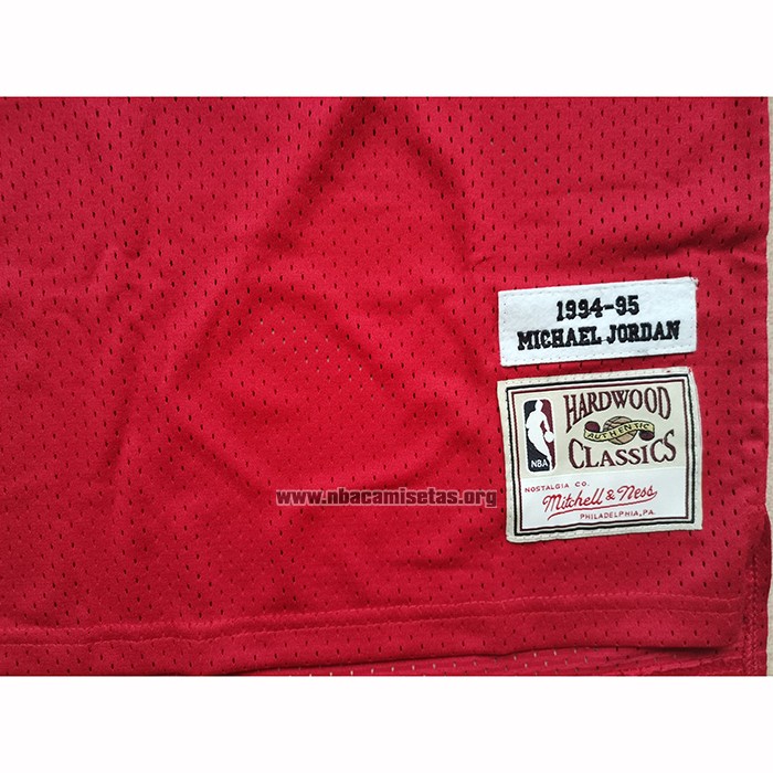 Camiseta Chicago Bulls Michael Jordan NO 23 Mitchell & Ness 1994-95 Rojo